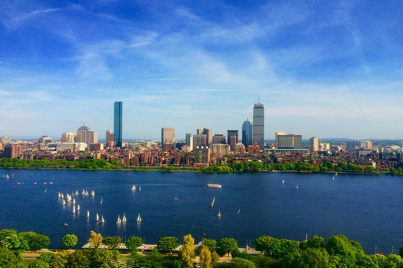 The Boston city skyline